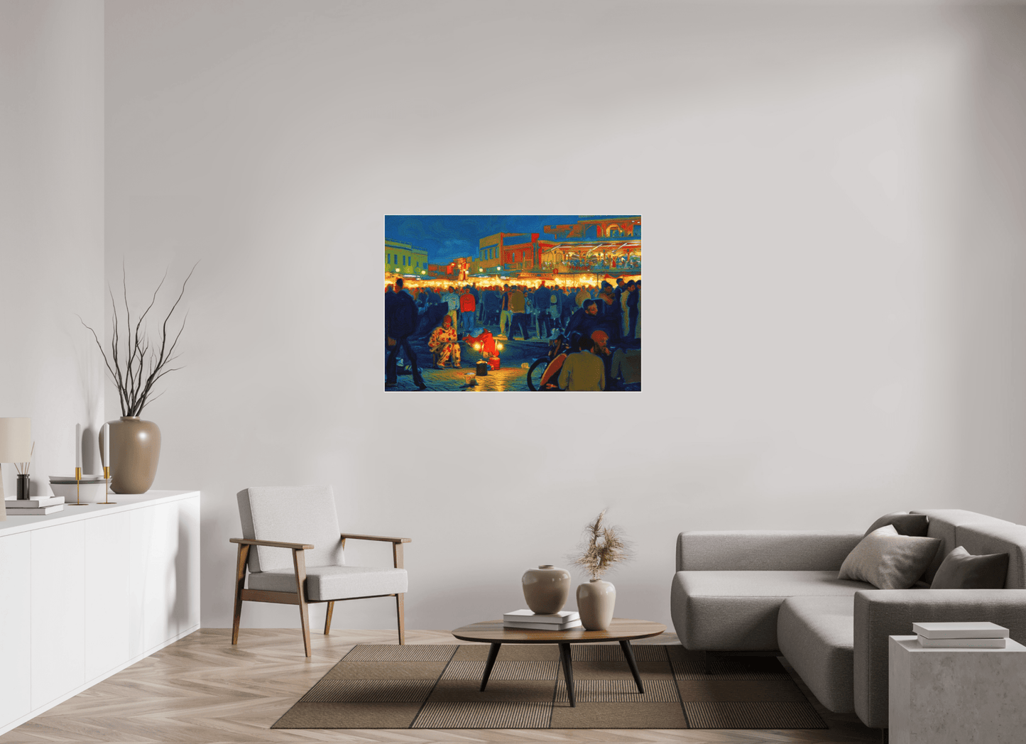 Clown on Djeema el Fna Vol. 4 - Pop Art Design - Photo Art Print under Acrylic Glass - Colors of Marrakech - Photo Art Gallery
