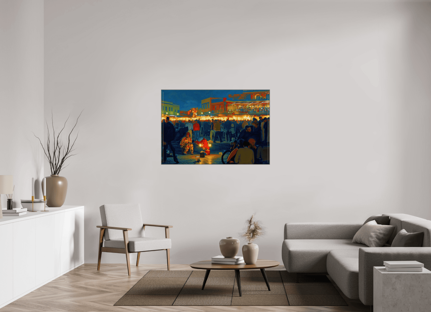 Clown on Djeema el Fna Vol. 4 - Pop Art Design - Photo Art Print under Acrylic Glass - Colors of Marrakech - Photo Art Gallery