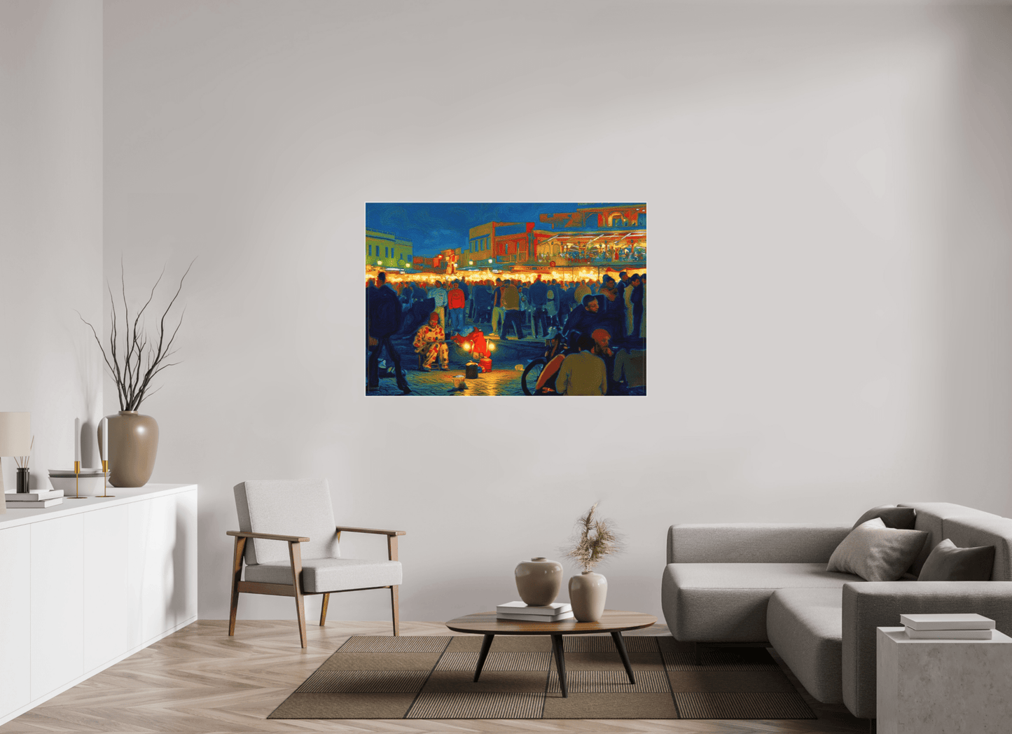 Clown on Djeema el Fna Vol. 4 - Pop Art Design - Photo Art Print under Acrylic Glass - Colors of Marrakech - Photo Art Gallery