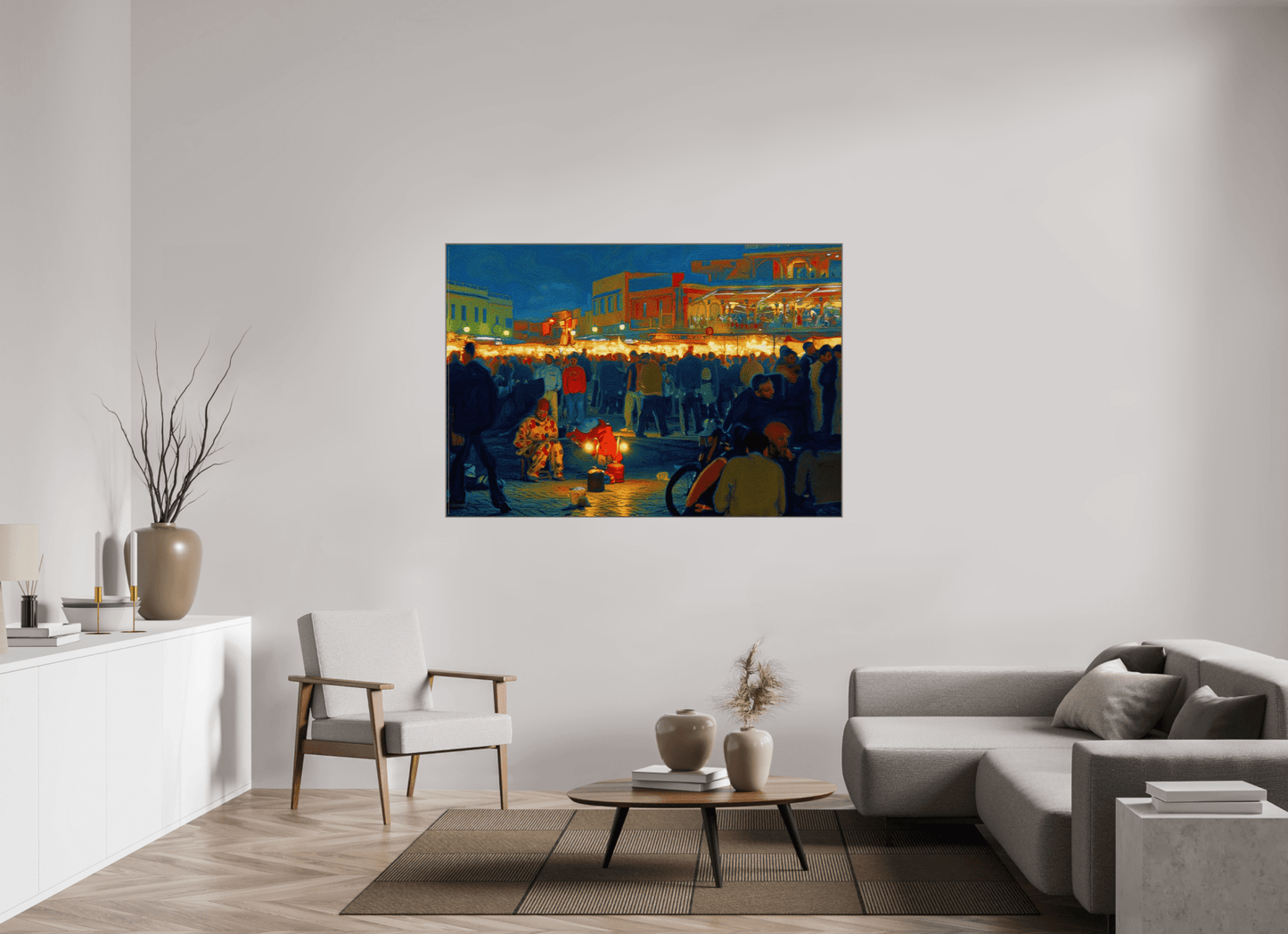 Clown on Djeema el Fna Vol. 4 - Pop Art Design - Photo Art Print under Acrylic Glass - Colors of Marrakech - Photo Art Gallery