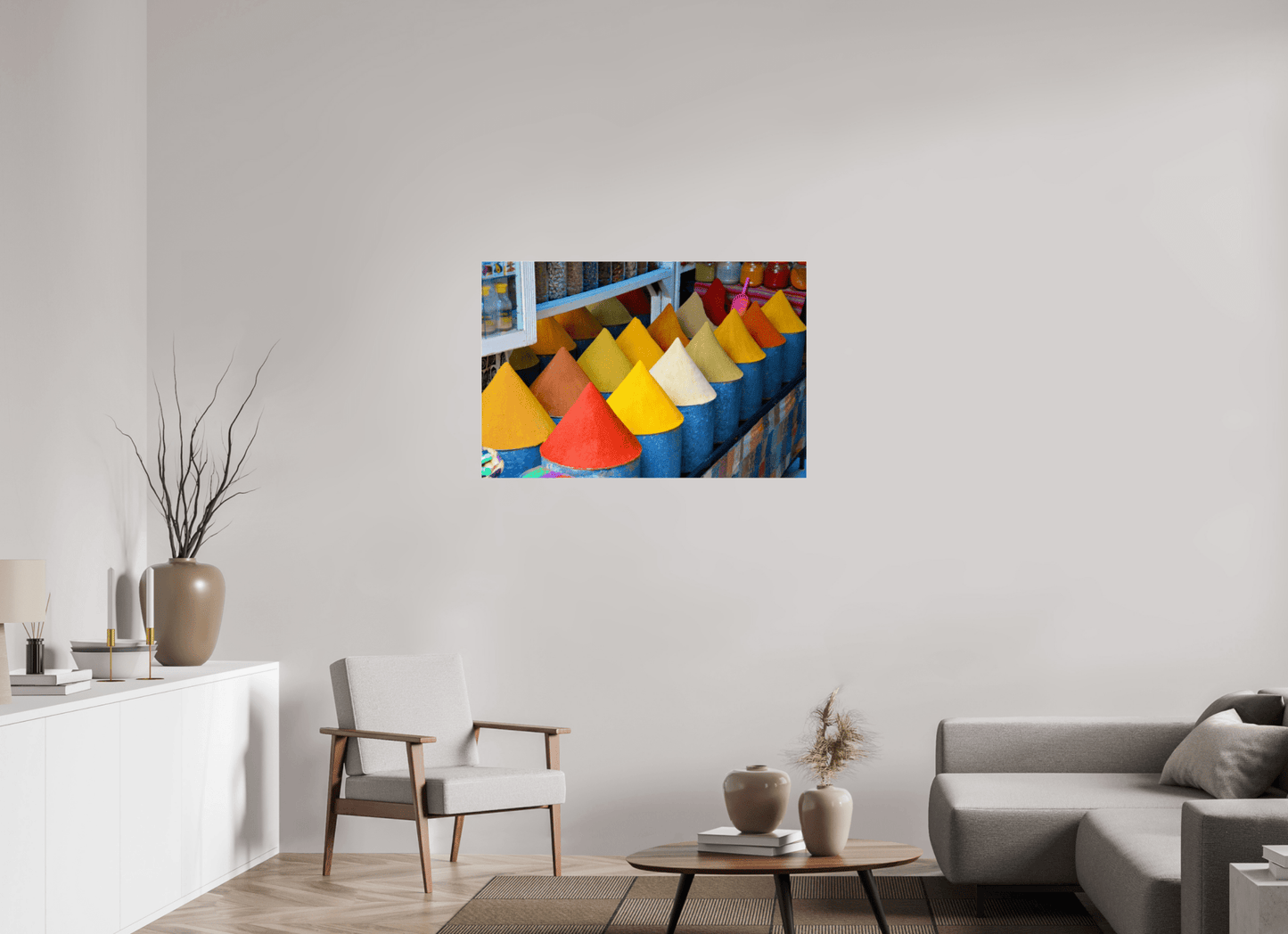 Colors and Spices Vol. 4; Photo Art Print under Acrylic Glass, Diverse Rahmenoptionen - Colors of Marrakech - Photo Art Gallery