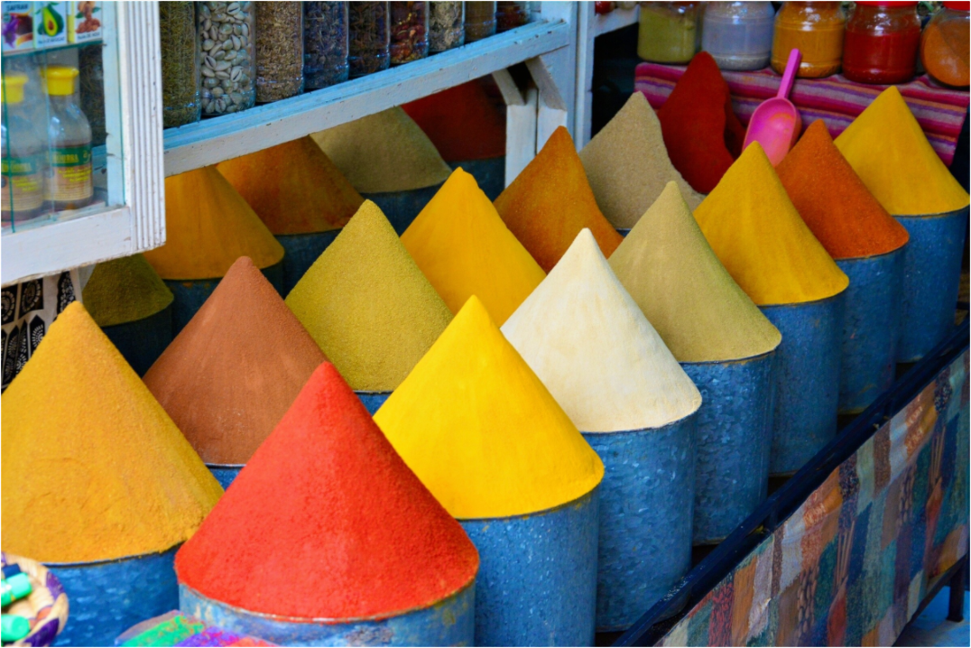 Colors and Spices Vol. 4; Photo Art Print under Acrylic Glass, Diverse Rahmenoptionen - Colors of Marrakech - Photo Art Gallery