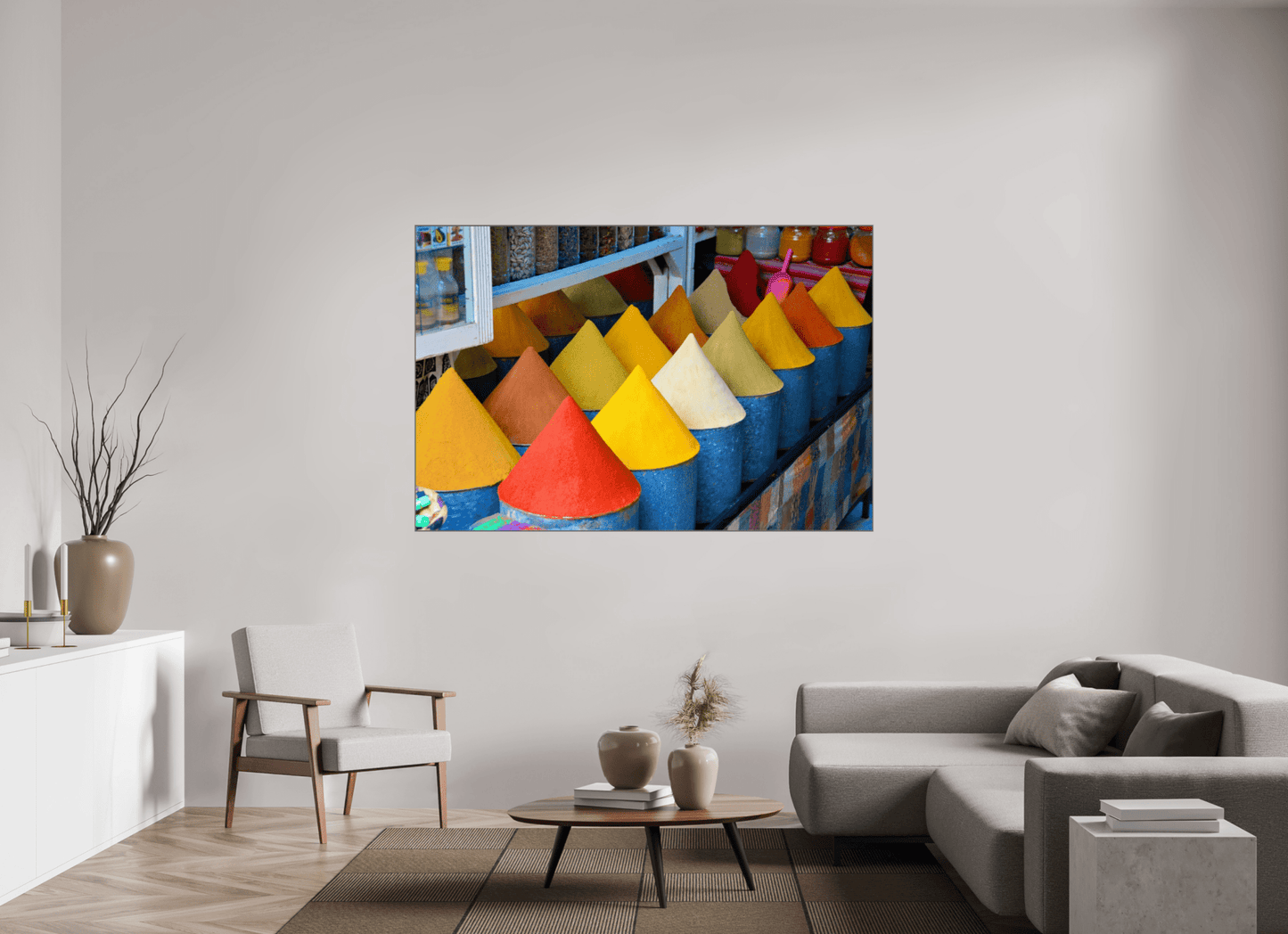 Colors and Spices Vol. 4; Photo Art Print under Acrylic Glass, Diverse Rahmenoptionen - Colors of Marrakech - Photo Art Gallery