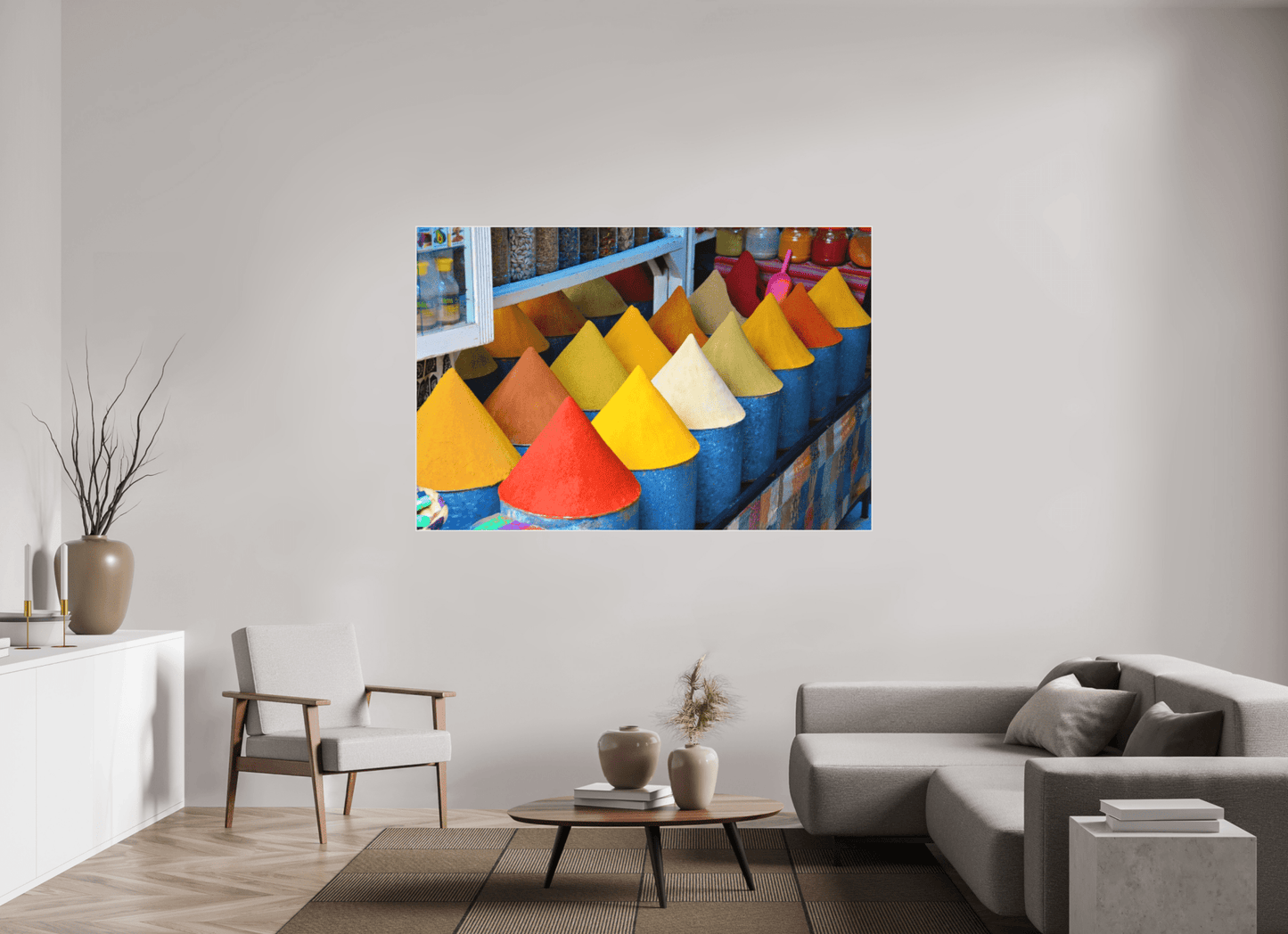 Colors and Spices Vol. 4; Photo Art Print under Acrylic Glass, Diverse Rahmenoptionen - Colors of Marrakech - Photo Art Gallery