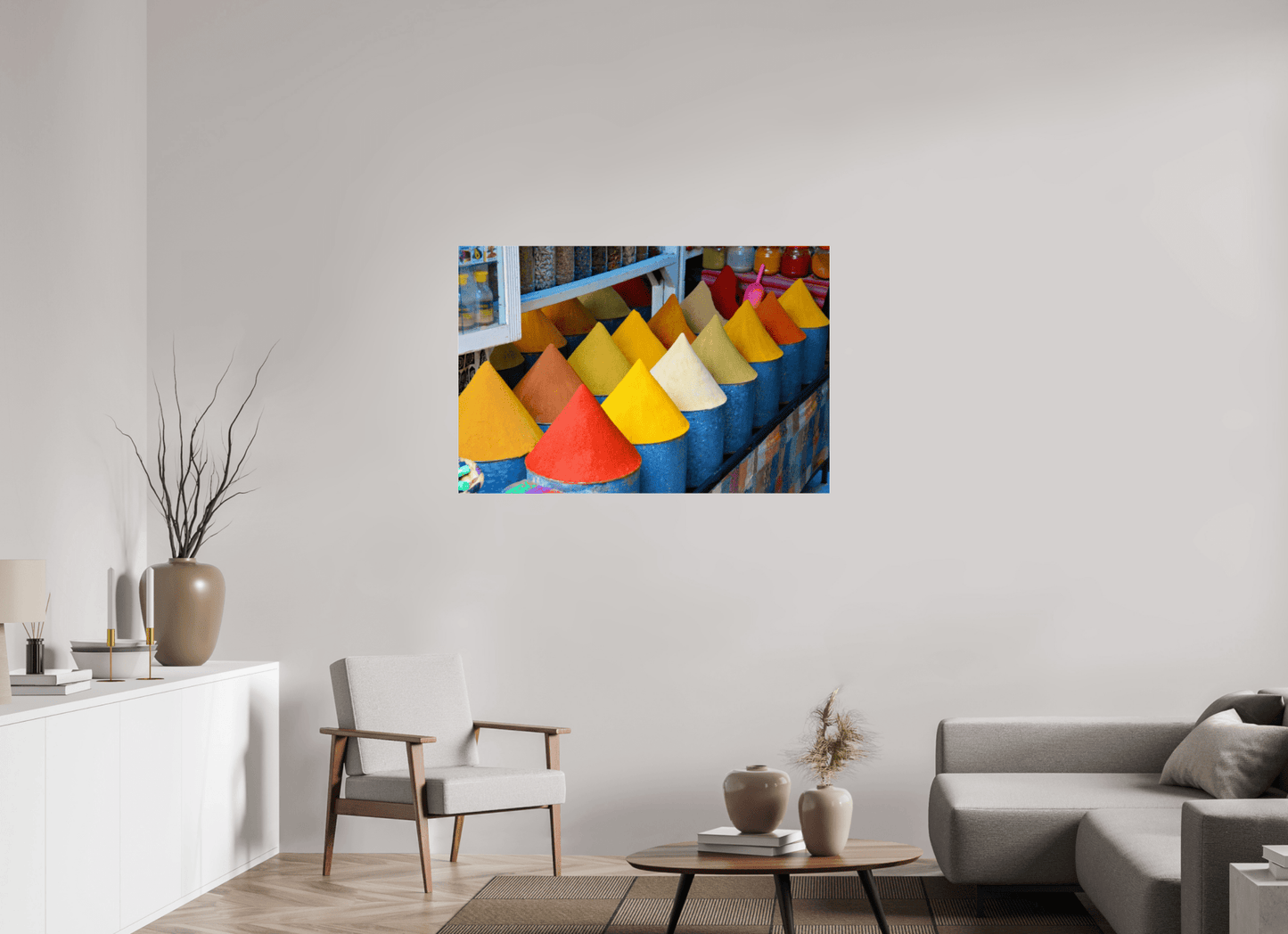 Colors and Spices Vol. 4; Photo Art Print under Acrylic Glass, Diverse Rahmenoptionen - Colors of Marrakech - Photo Art Gallery