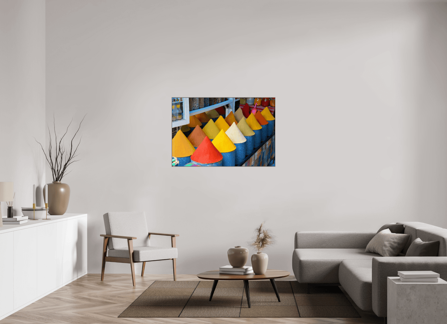 Colors and Spices Vol. 4; Photo Art Print under Acrylic Glass, Diverse Rahmenoptionen - Colors of Marrakech - Photo Art Gallery