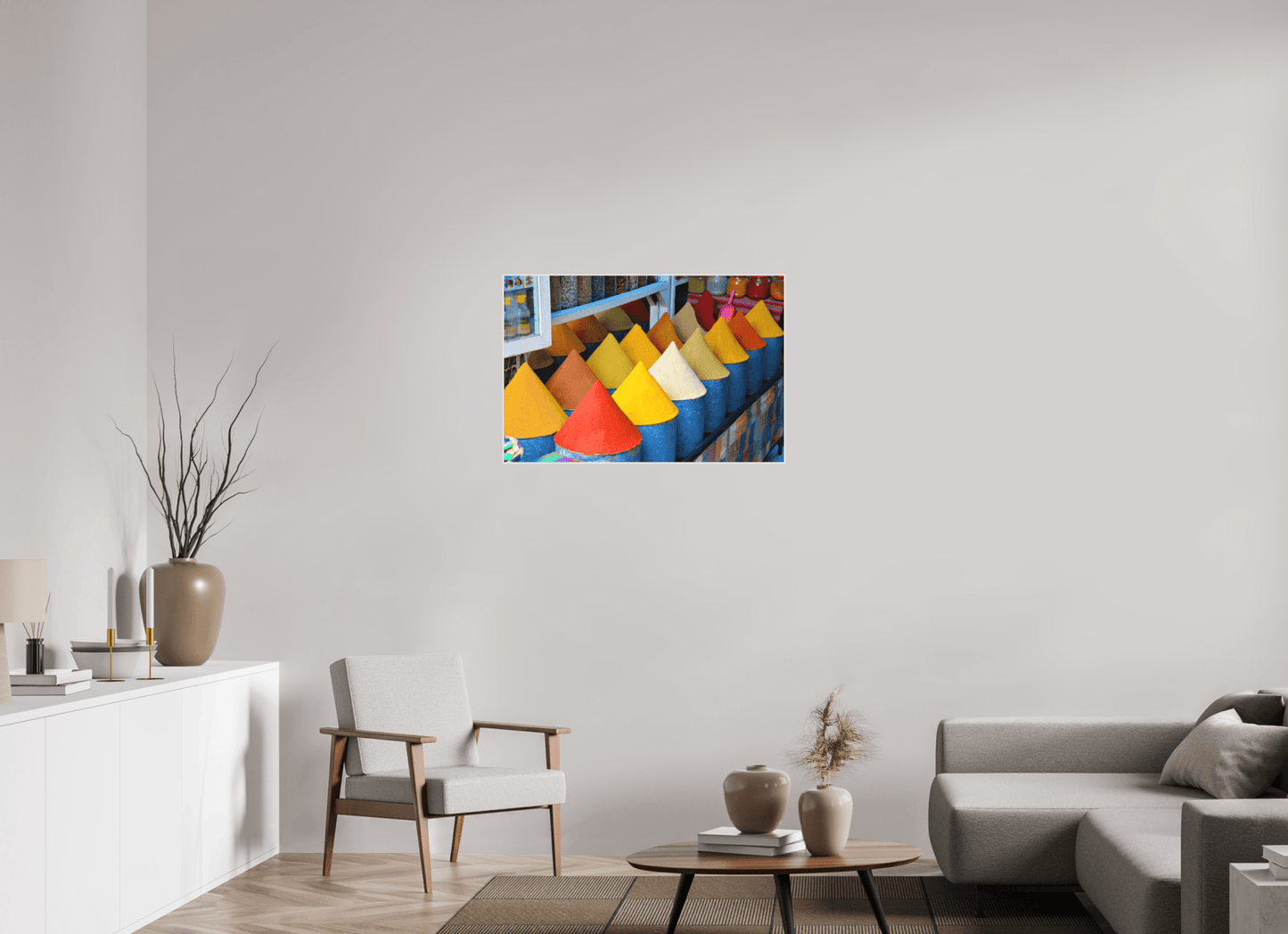 Colors and Spices Vol. 4; Photo Art Print under Acrylic Glass, Diverse Rahmenoptionen - Colors of Marrakech - Photo Art Gallery