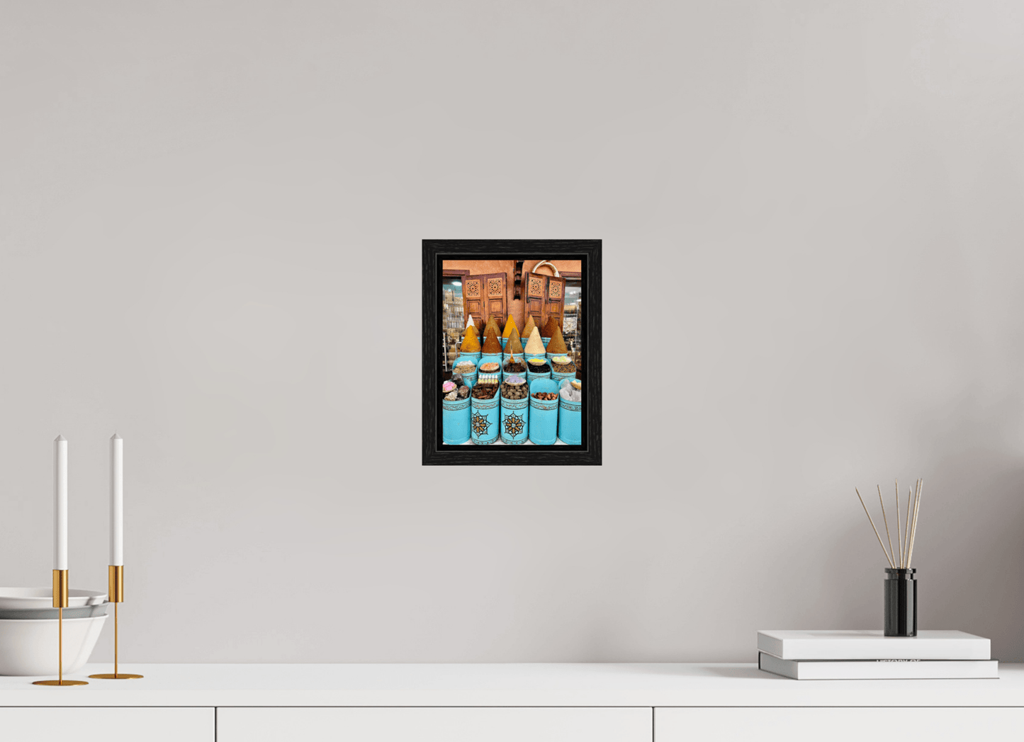 Colors and Spices Vol. 7 - Souks of Marrakech; Photo Art Print under Acrylic Glass - Colors of Marrakech - Photo Art Gallery