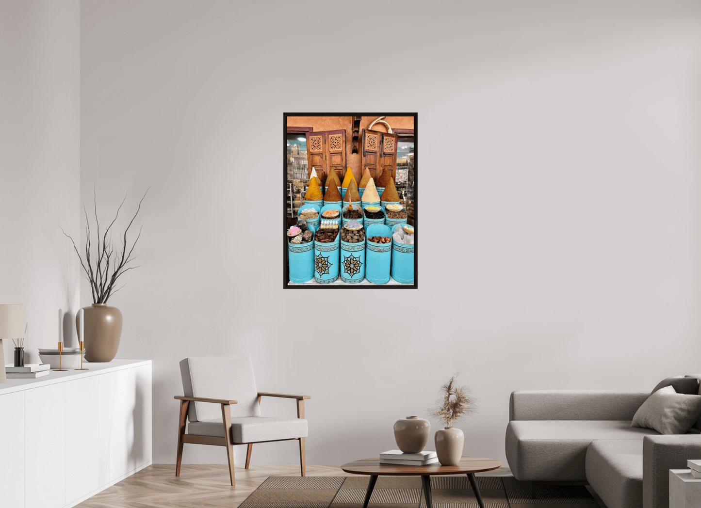 Colors and Spices Vol. 7 - Souks of Marrakech; Photo Art Print under Acrylic Glass - Colors of Marrakech - Photo Art Gallery