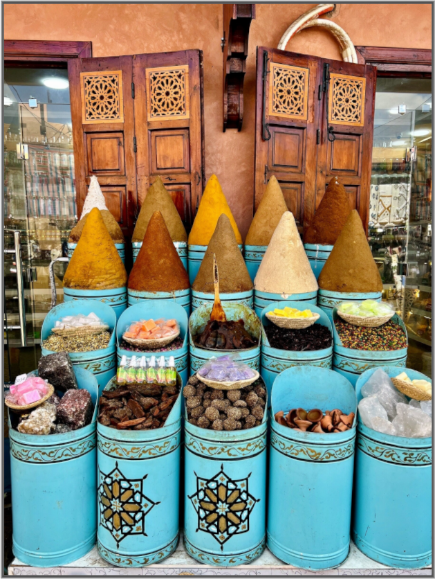 Colors and Spices Vol. 7 - Souks of Marrakech; Photo Art Print under Acrylic Glass - Colors of Marrakech - Photo Art Gallery