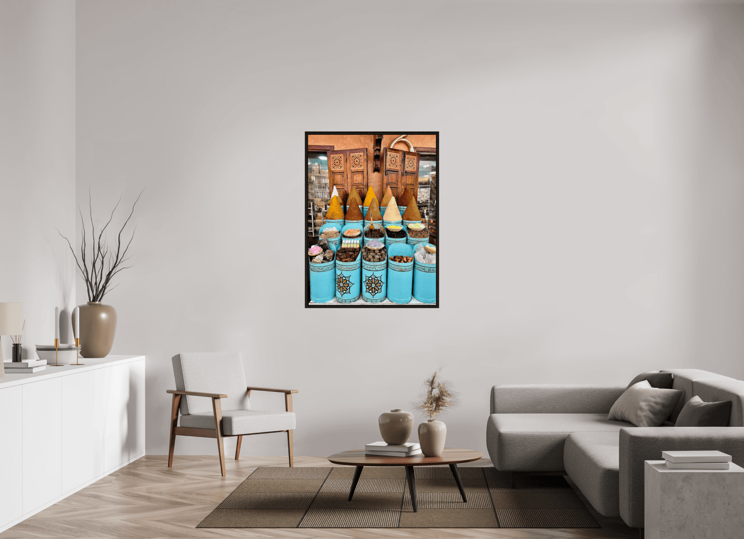 Colors and Spices Vol. 7 - Souks of Marrakech; Photo Art Print under Acrylic Glass - Colors of Marrakech - Photo Art Gallery