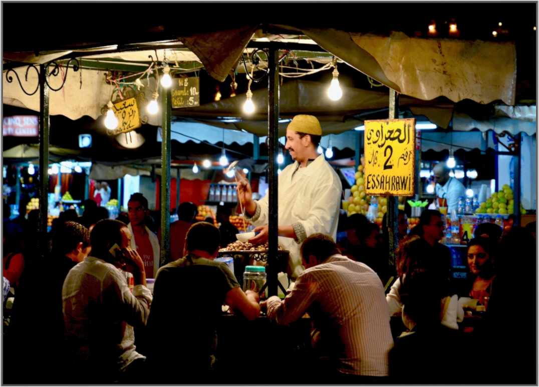 Main image Marrakech Night Market Vol. 5; Photo Art Print under Acrylic Glass