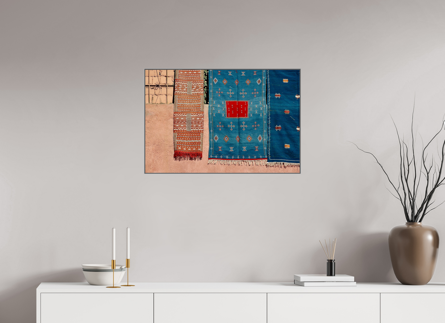 75 x 50 cm, Art Box 50 mm - Aluminium Rahmen - Foto-Abzug hinter Acrylglas - printed and designed by Whitewall Colors of Marrakech Vol. 7 - Fine Art Photo Print under Acrylic Glass