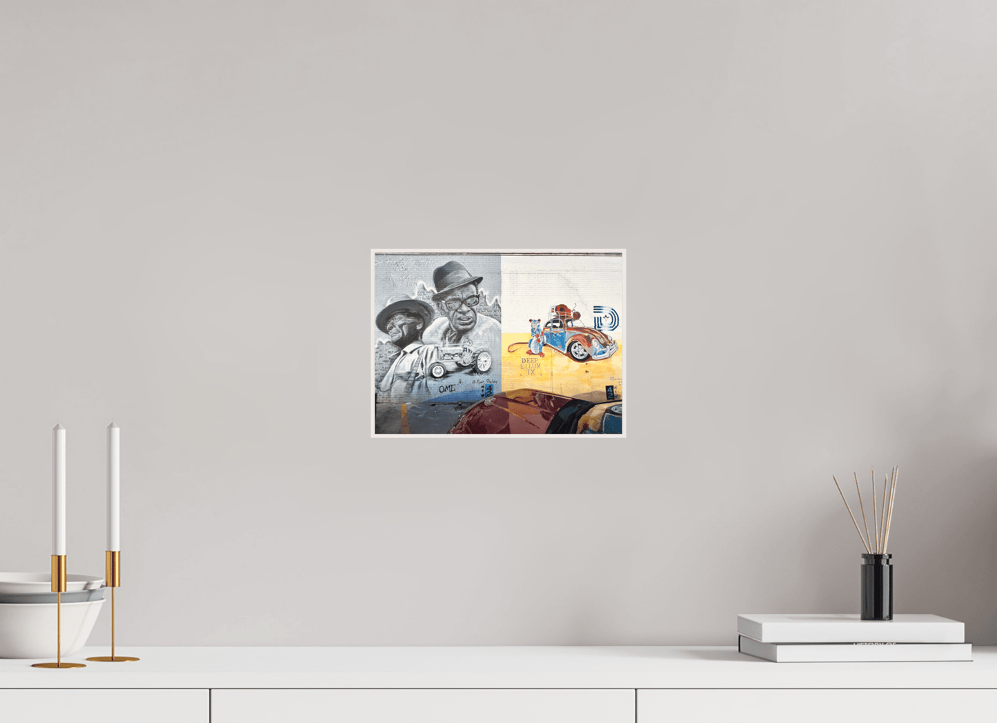 Deep Ellum TX Street Art Vol. 1 - Collection "Graffiti Street Art meets Marrakech" - Photo Art print under Acrylic Glass; - Colors of Marrakech - Photo Art Gallery