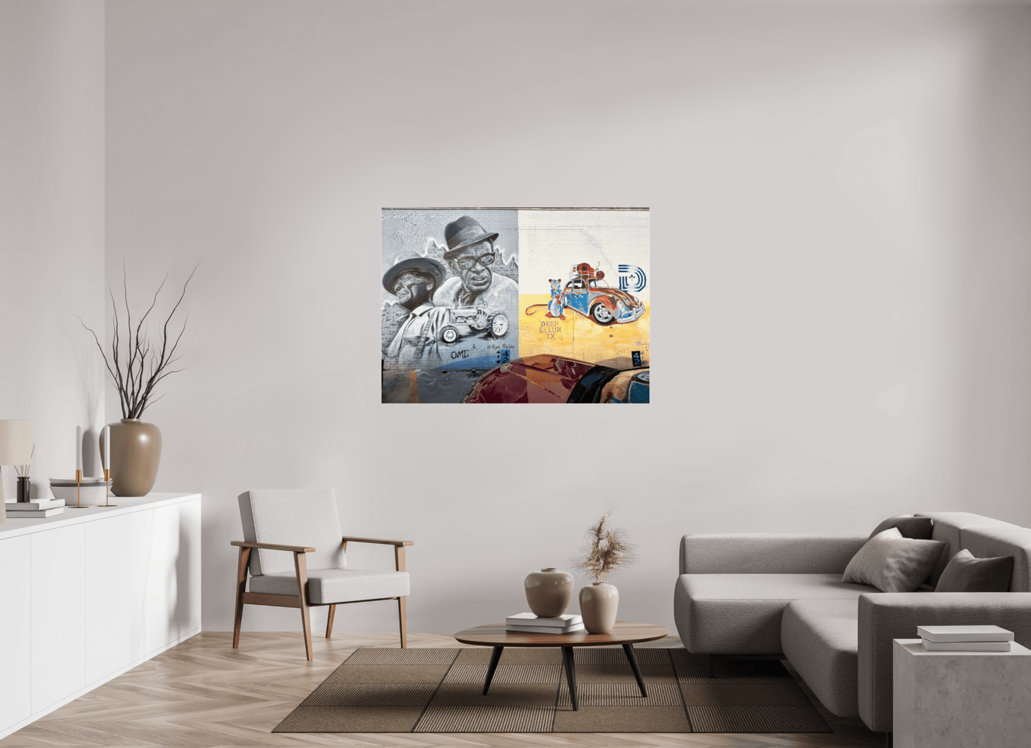 Deep Ellum TX Street Art Vol. 1 - Collection "Graffiti Street Art meets Marrakech" - Photo Art print under Acrylic Glass; - Colors of Marrakech - Photo Art Gallery