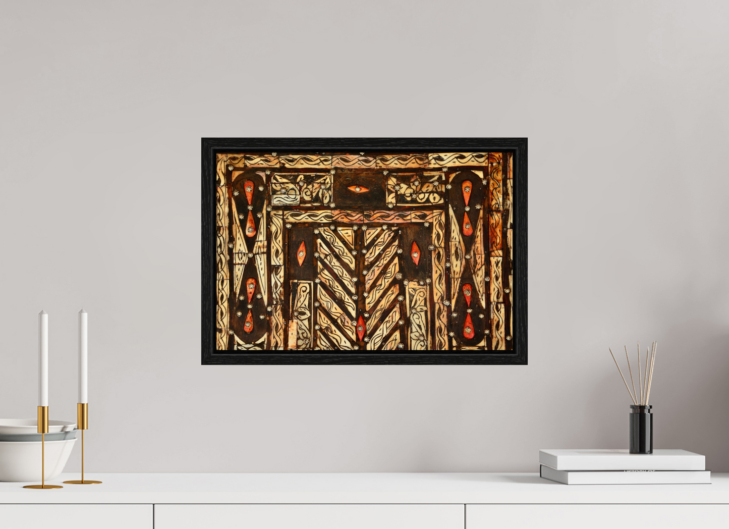 45 x 30 cm, Foto Print on Acrylic glass; Oak Wood Frame Basel 15 mm Secret Doors of Marrakech Vol. 1; Fine Art Photo Print under Acrylic Glass, Various Frame Options