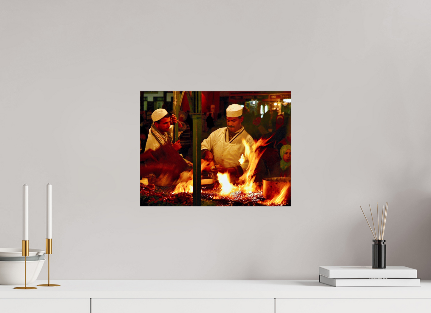 39,3 x 30 cm, Photo Print Under Acrylic Glass Marrakech Street Food Market Vol. 5; Photo Art Print under Acrylic Glass;