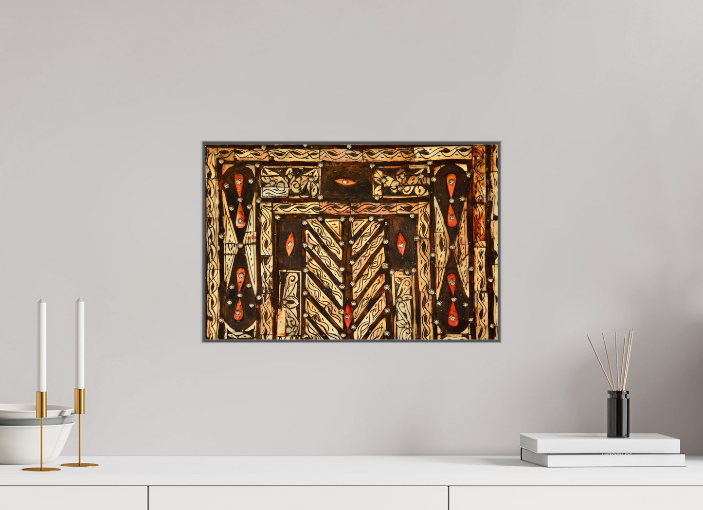 45 x 30 cm, Art Box 50 mm - Aluminium Rahmen - Foto-Abzug hinter Acrylglas - printed and designed by Whitewall Secret Doors of Marrakech Vol. 1; Fine Art Photo Print under Acrylic Glass, Various Frame Options