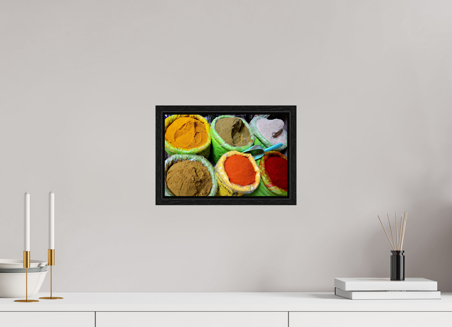 30 x 20 cm, Foto Print on Acrylic glass; Oak Wood Frame Basel 15 mm Spices & Colors from Marrakech Vol. 3 - Fine Art Photo Print under Acrylic Glass