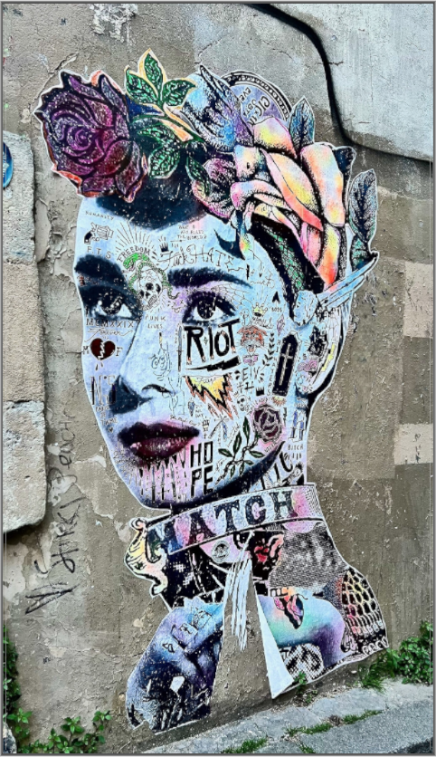 Free Lady from Montmartre - Street Pop Art Vol. 2 - Fine Art Photo Print under Acrylic Glass - Colors of Marrakech - Photo Art Gallery