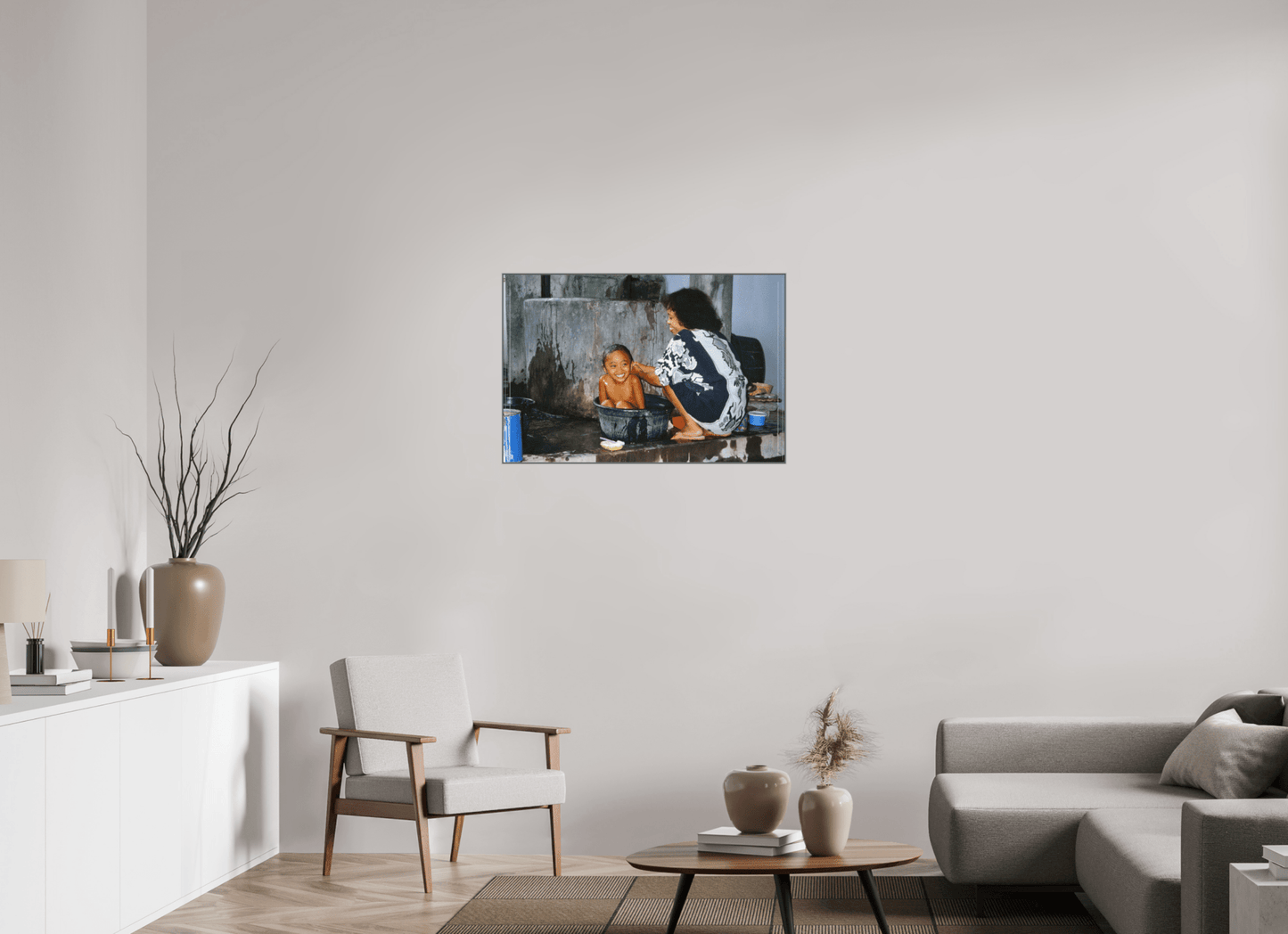 Happy Market Kids Vol. 1; Market Scene Sumatra - Inonesia; Fine Art Photo Print under Acrylglass - Colors of Marrakech - Photo Art Gallery