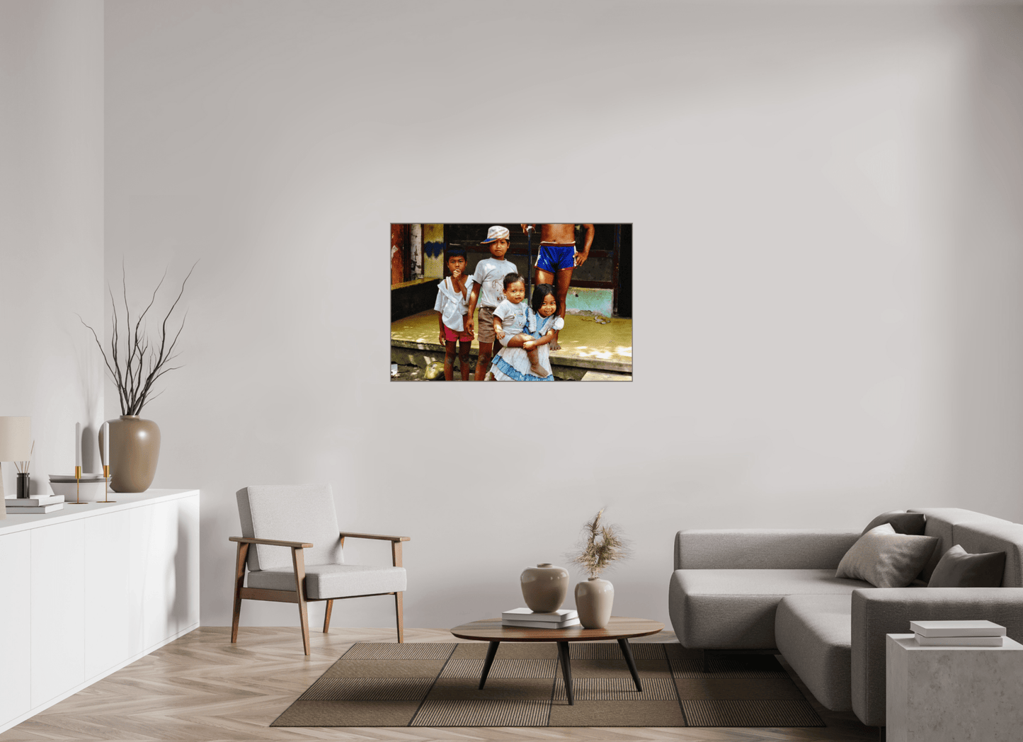 Happy Market Kids Vol.2; Java - Indonesia; Fine Art Photo Print under Acrylic Glass - Colors of Marrakech - Photo Art Gallery