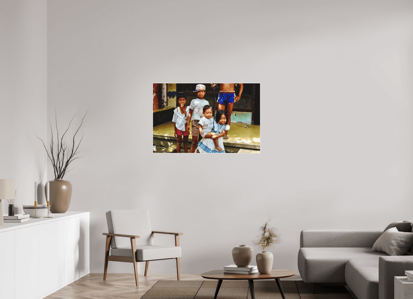 Happy Market Kids Vol.2; Java - Indonesia; Fine Art Photo Print under Acrylic Glass - Colors of Marrakech - Photo Art Gallery