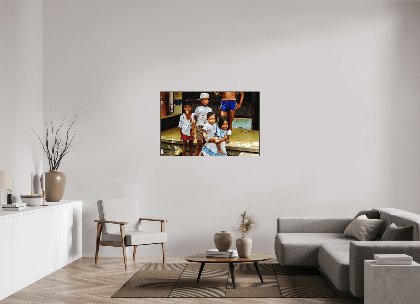 Happy Market Kids Vol.2; Java - Indonesia; Fine Art Photo Print under Acrylic Glass - Colors of Marrakech - Photo Art Gallery
