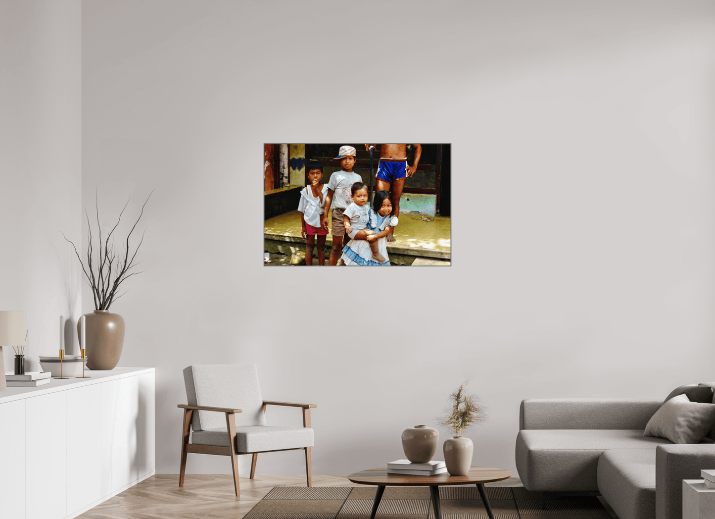 Happy Market Kids Vol.2; Java - Indonesia; Fine Art Photo Print under Acrylic Glass - Colors of Marrakech - Photo Art Gallery