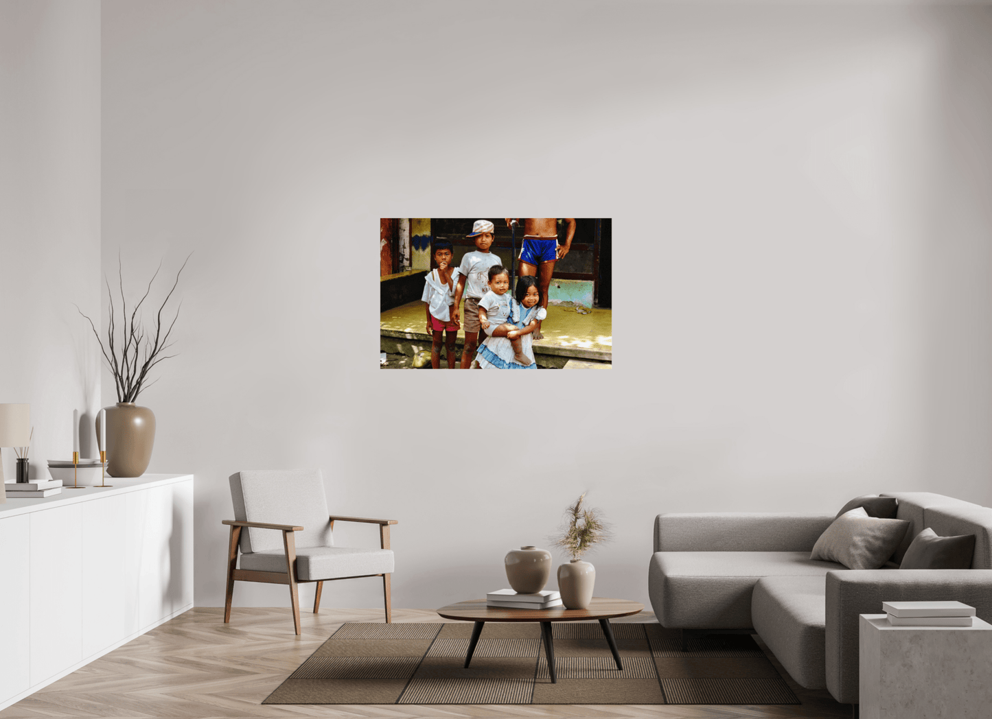 Happy Market Kids Vol.2; Java - Indonesia; Fine Art Photo Print under Acrylic Glass - Colors of Marrakech - Photo Art Gallery