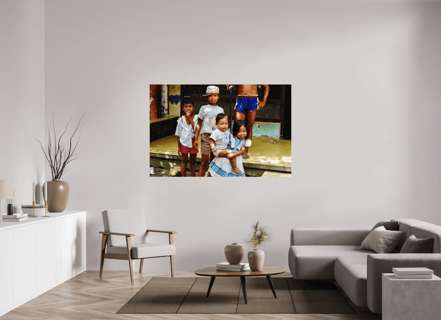 Happy Market Kids Vol.2; Java - Indonesia; Fine Art Photo Print under Acrylic Glass - Colors of Marrakech - Photo Art Gallery