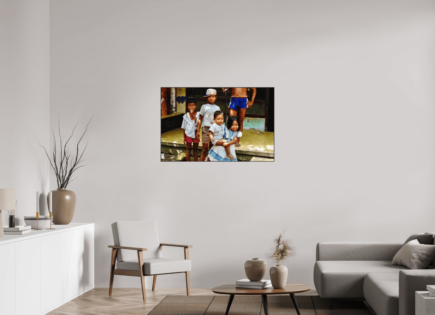 Happy Market Kids Vol.2; Java - Indonesia; Fine Art Photo Print under Acrylic Glass - Colors of Marrakech - Photo Art Gallery
