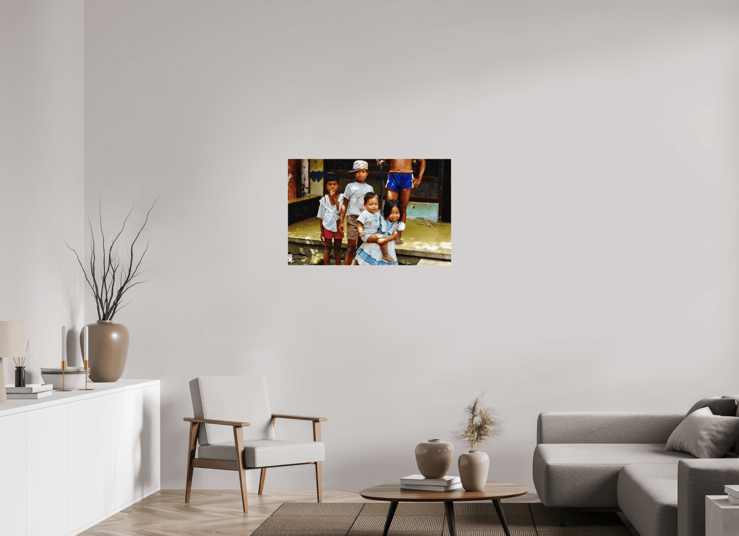 Happy Market Kids Vol.2; Java - Indonesia; Fine Art Photo Print under Acrylic Glass - Colors of Marrakech - Photo Art Gallery