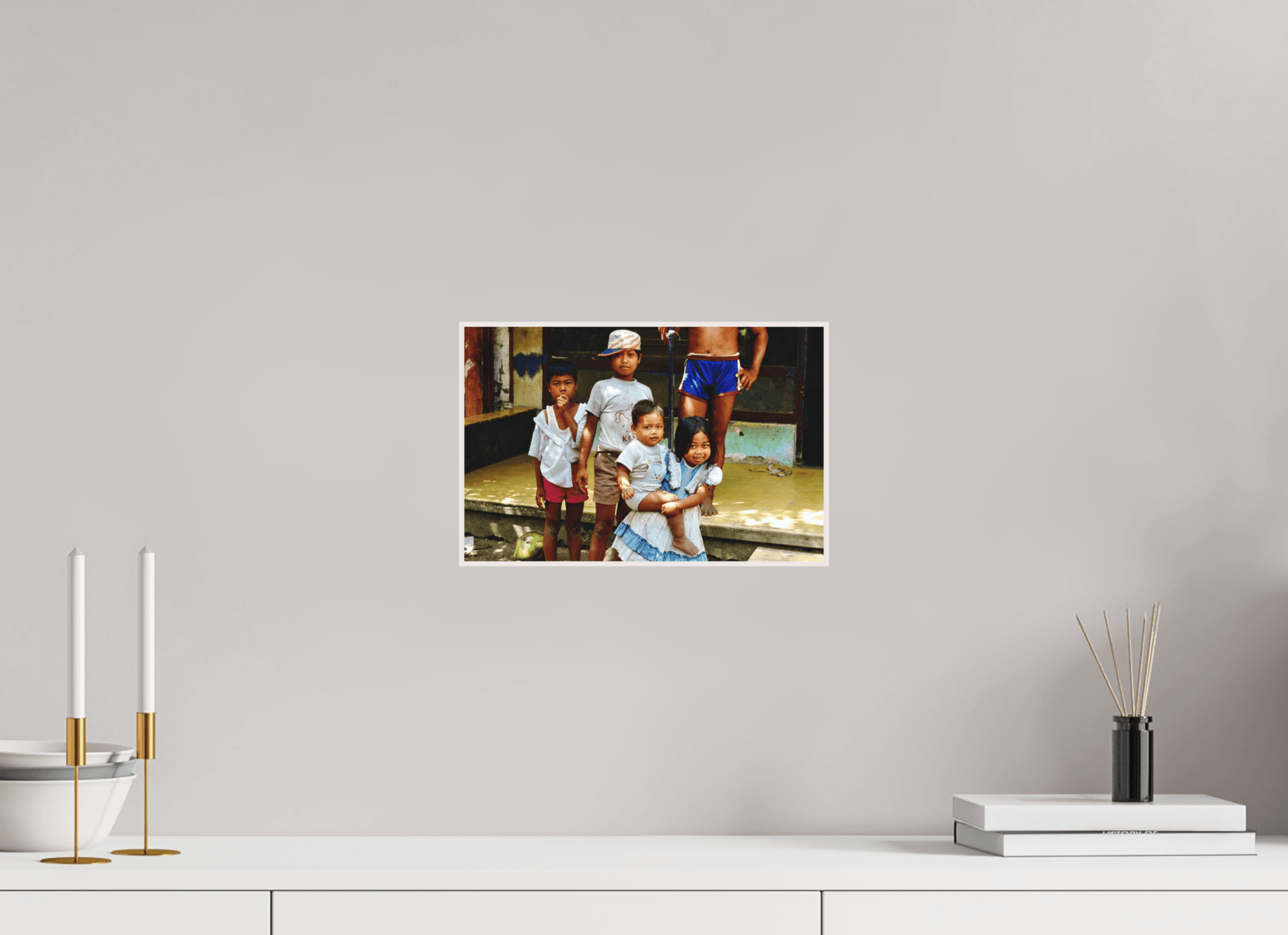 Happy Market Kids Vol.2; Java - Indonesia; Fine Art Photo Print under Acrylic Glass - Colors of Marrakech - Photo Art Gallery