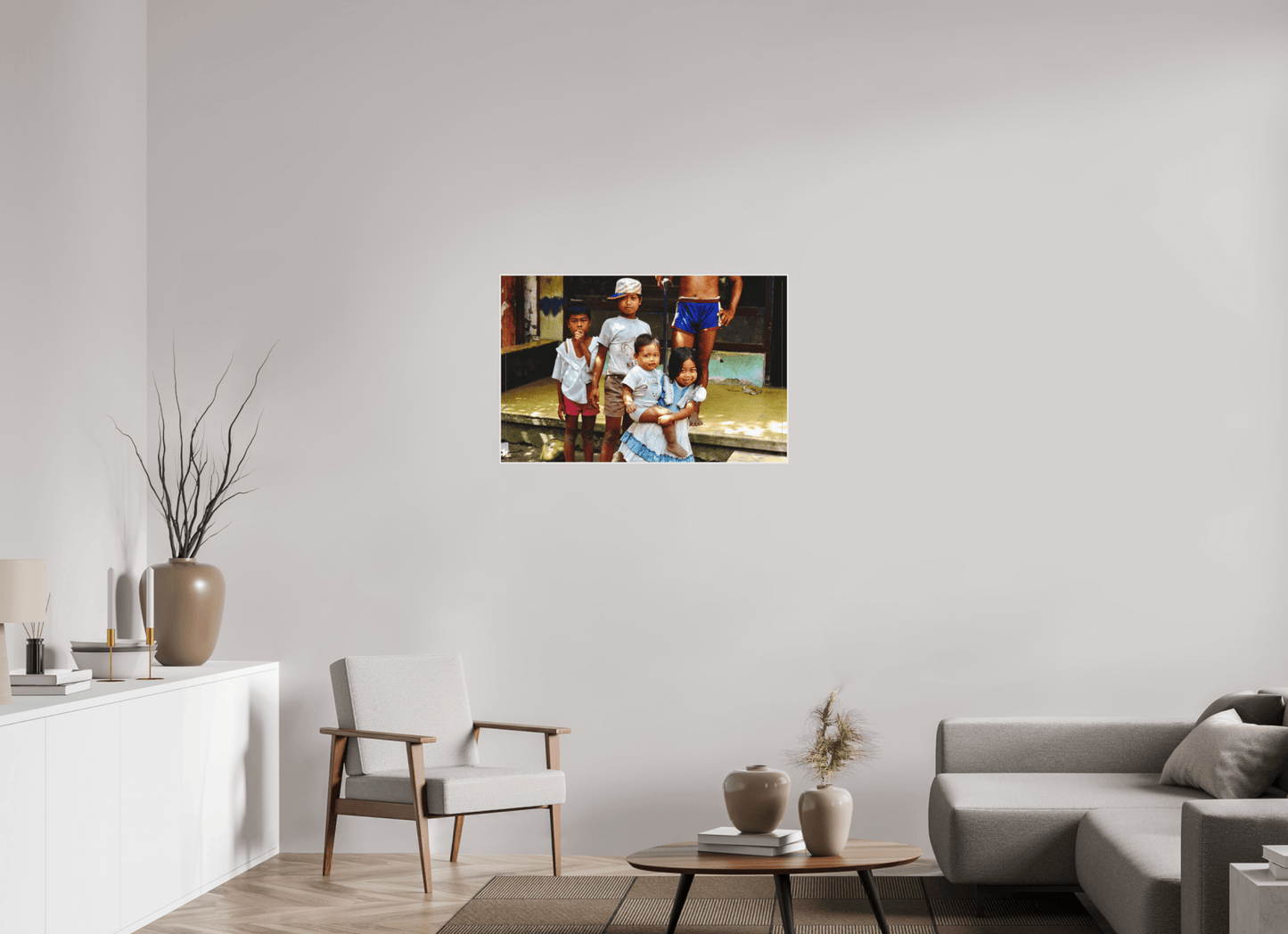 Happy Market Kids Vol.2; Java - Indonesia; Fine Art Photo Print under Acrylic Glass - Colors of Marrakech - Photo Art Gallery