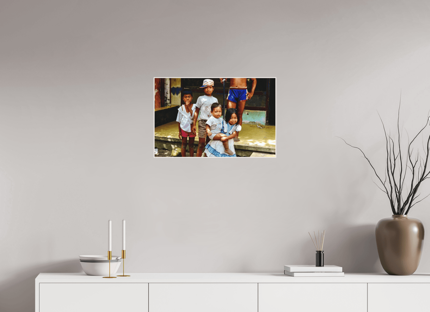 Happy Market Kids Vol.2; Java - Indonesia; Fine Art Photo Print under Acrylic Glass - Colors of Marrakech - Photo Art Gallery