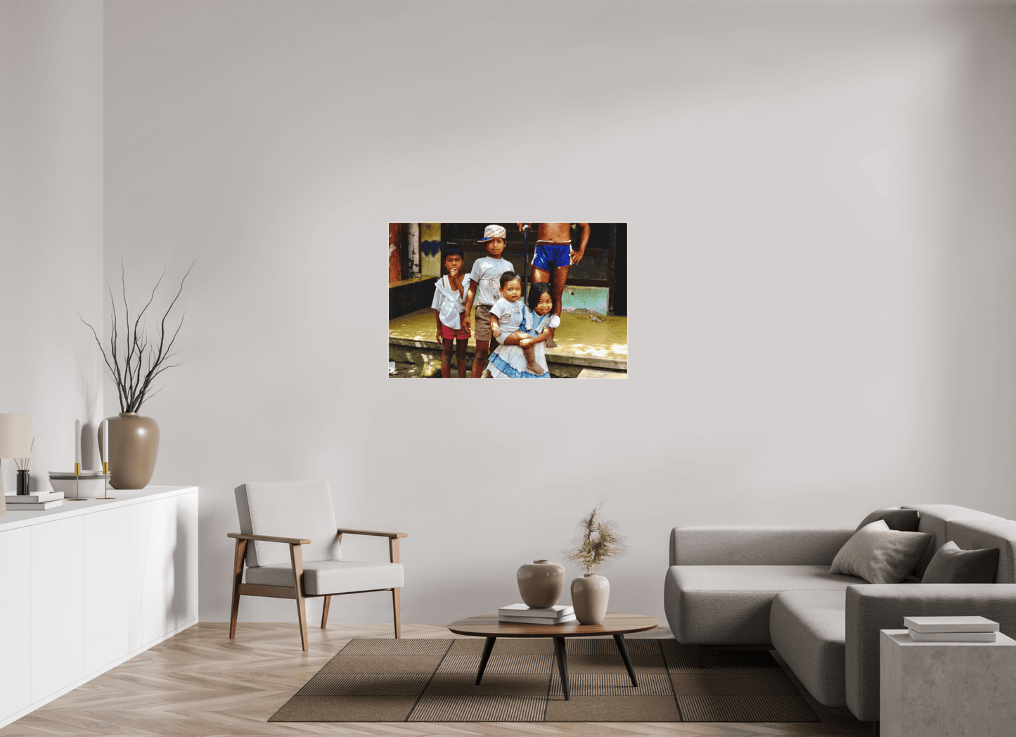 Happy Market Kids Vol.2; Java - Indonesia; Fine Art Photo Print under Acrylic Glass - Colors of Marrakech - Photo Art Gallery