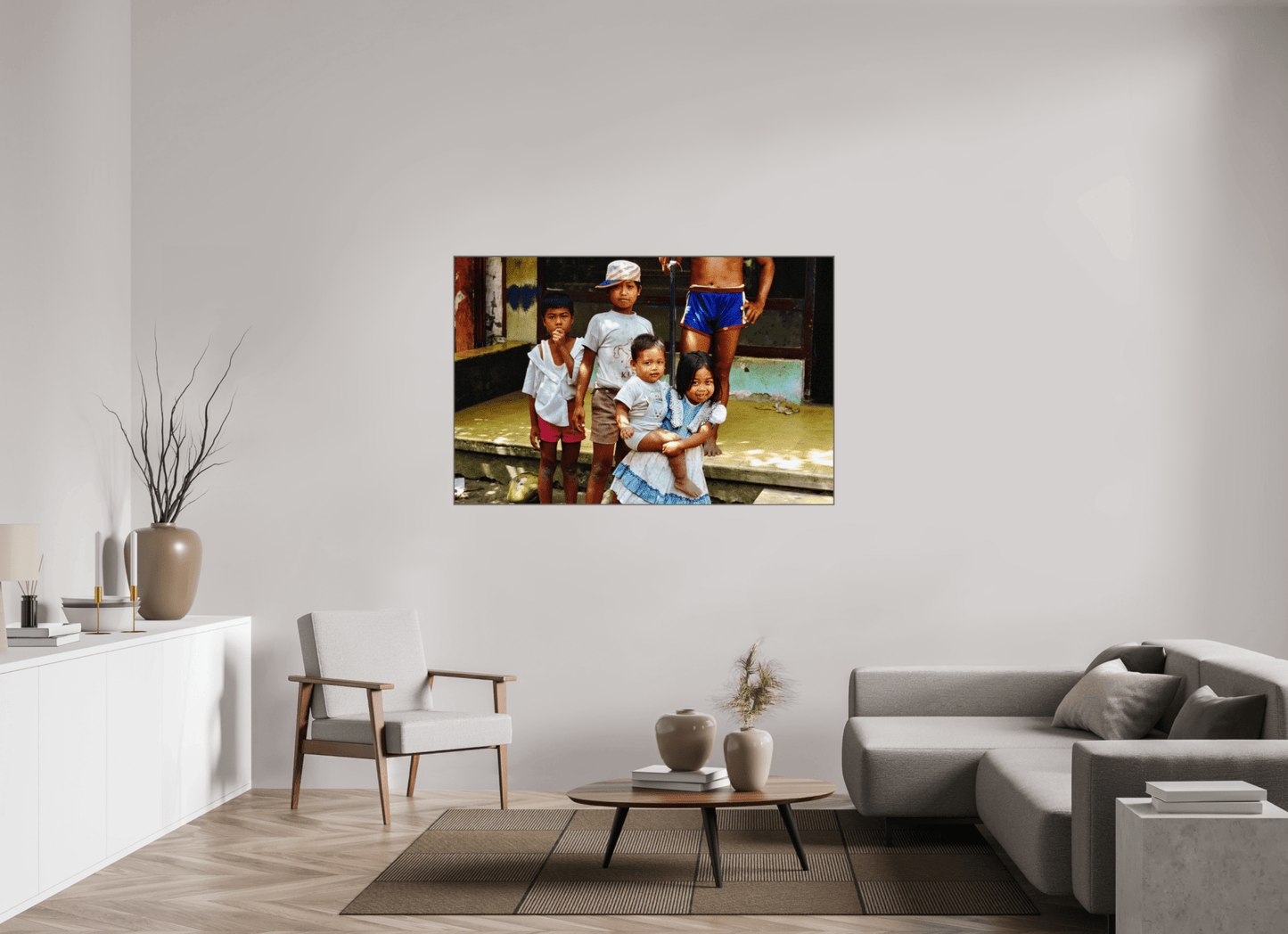 Happy Market Kids Vol.2; Java - Indonesia; Fine Art Photo Print under Acrylic Glass - Colors of Marrakech - Photo Art Gallery