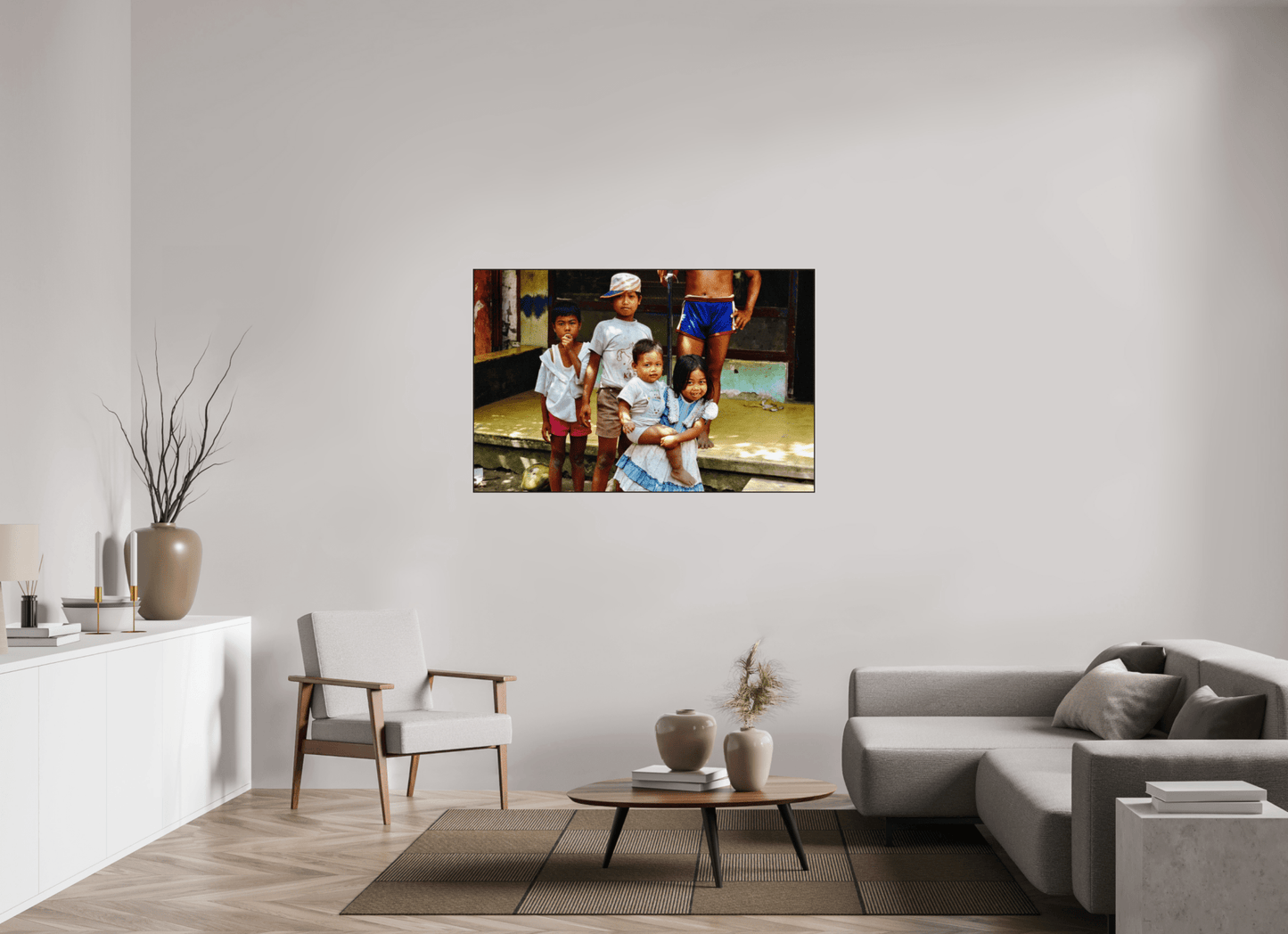 Happy Market Kids Vol.2; Java - Indonesia; Fine Art Photo Print under Acrylic Glass - Colors of Marrakech - Photo Art Gallery