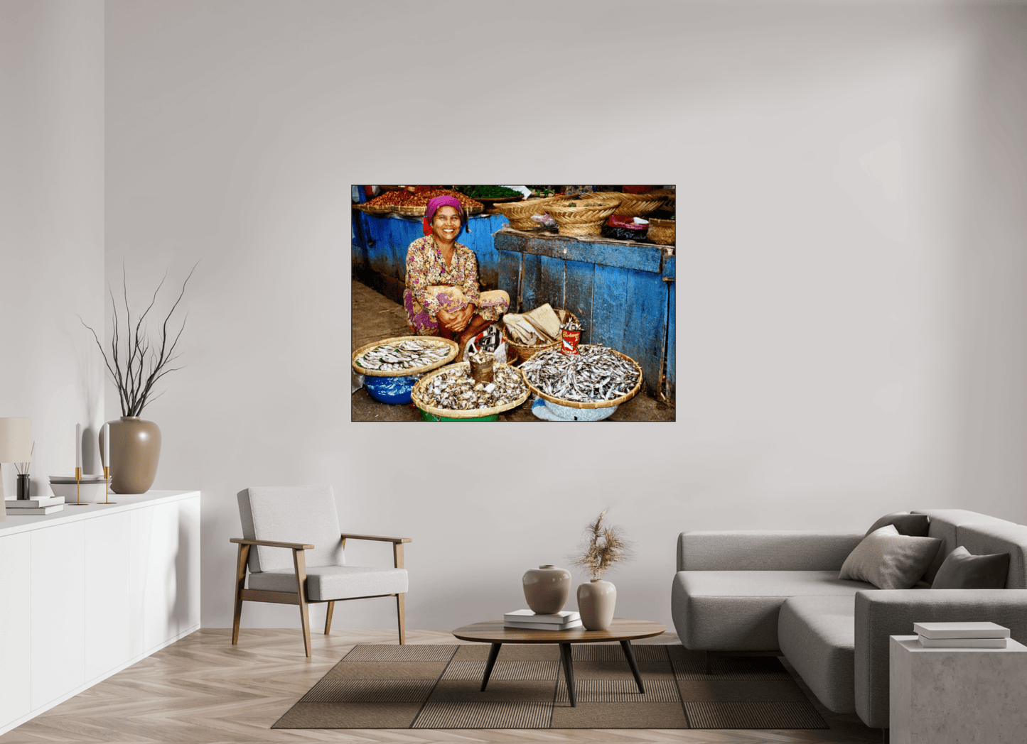 Historic Fish Market at Lake Toba - Sumatra Highlands - Indonesia; Fine Art Photo Print under Acrylic Glass, - Colors of Marrakech - Photo Art Gallery