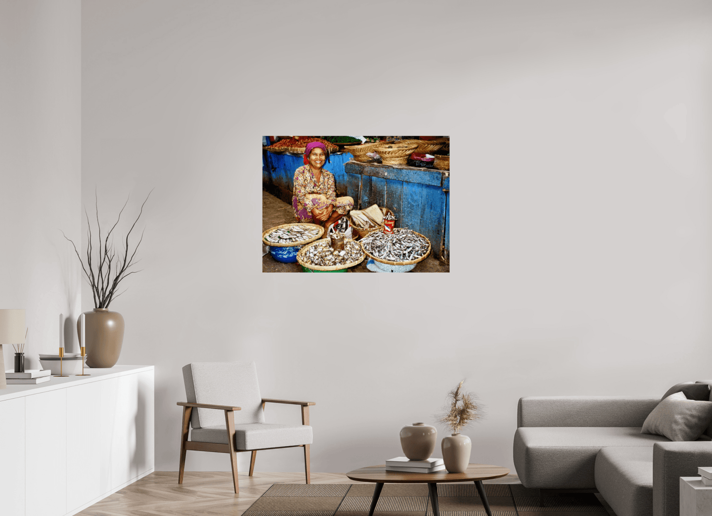 Historic Fish Market at Lake Toba - Sumatra Highlands - Indonesia; Fine Art Photo Print under Acrylic Glass, - Colors of Marrakech - Photo Art Gallery