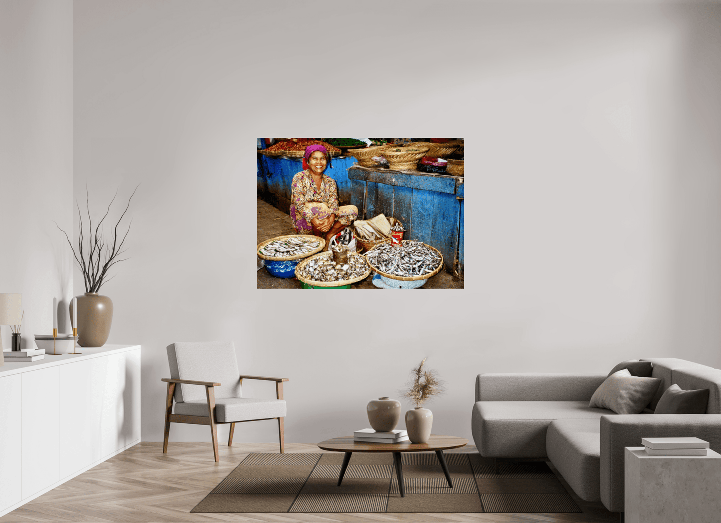 Historic Fish Market at Lake Toba - Sumatra Highlands - Indonesia; Fine Art Photo Print under Acrylic Glass, - Colors of Marrakech - Photo Art Gallery
