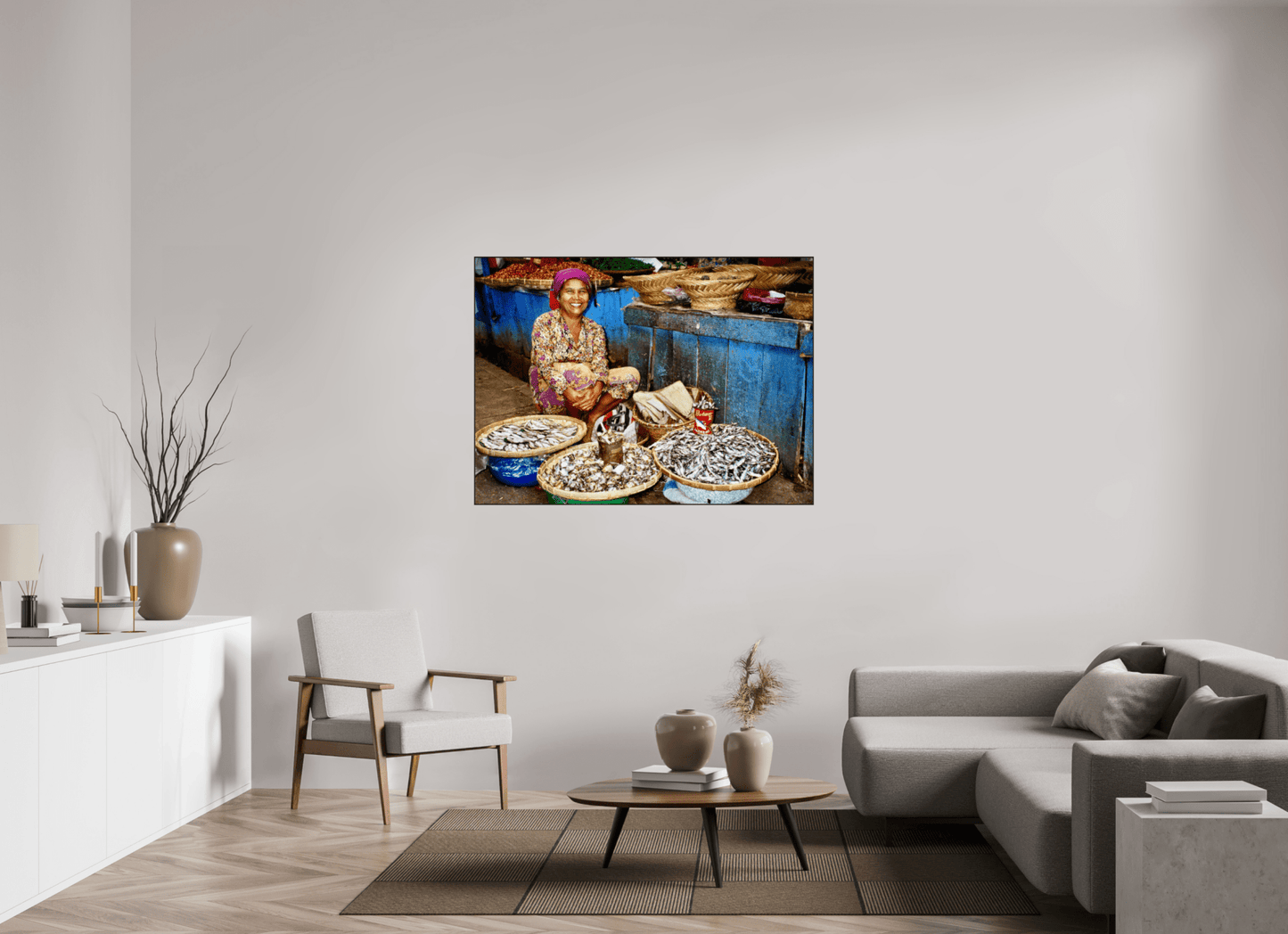 Historic Fish Market at Lake Toba - Sumatra Highlands - Indonesia; Fine Art Photo Print under Acrylic Glass, - Colors of Marrakech - Photo Art Gallery