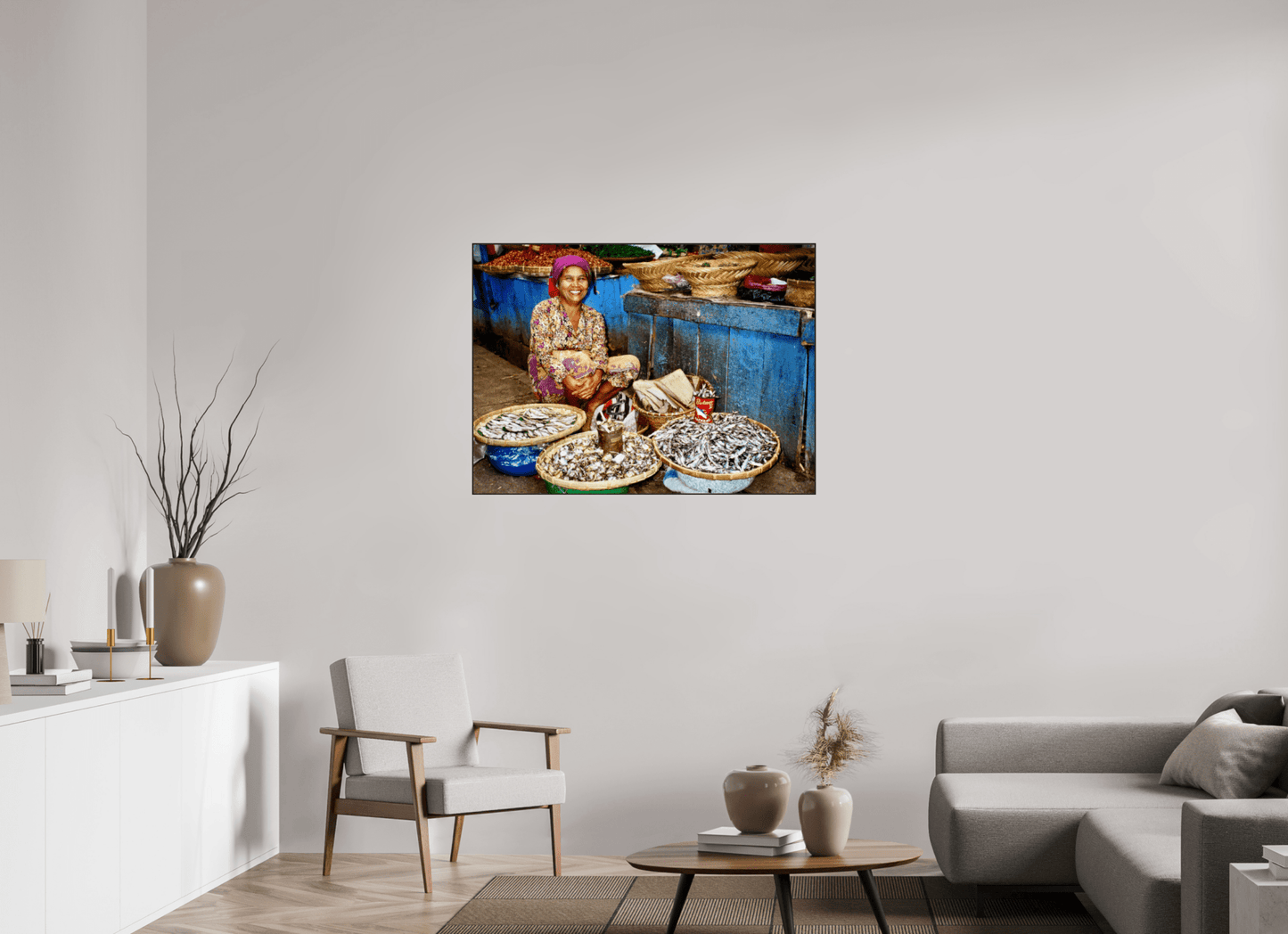 Historic Fish Market at Lake Toba - Sumatra Highlands - Indonesia; Fine Art Photo Print under Acrylic Glass, - Colors of Marrakech - Photo Art Gallery