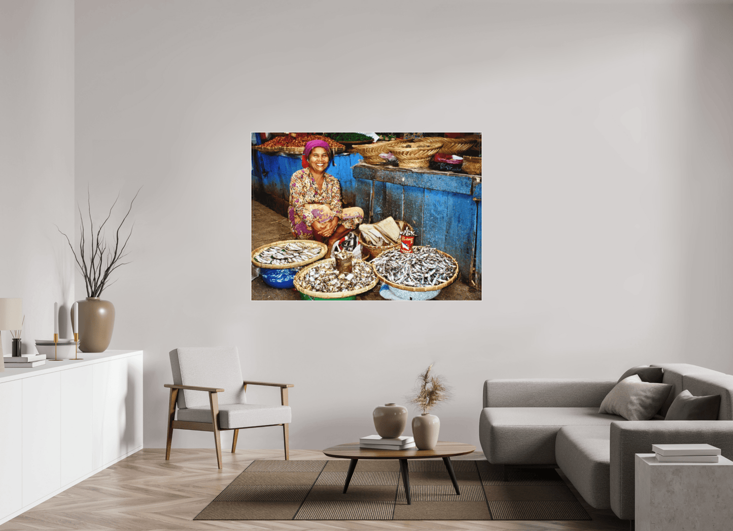 Historic Fish Market at Lake Toba - Sumatra Highlands - Indonesia; Fine Art Photo Print under Acrylic Glass, - Colors of Marrakech - Photo Art Gallery