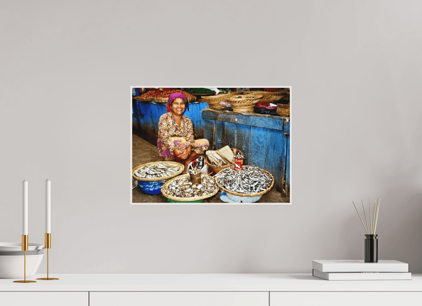 Historic Fish Market at Lake Toba - Sumatra Highlands - Indonesia; Fine Art Photo Print under Acrylic Glass, - Colors of Marrakech - Photo Art Gallery