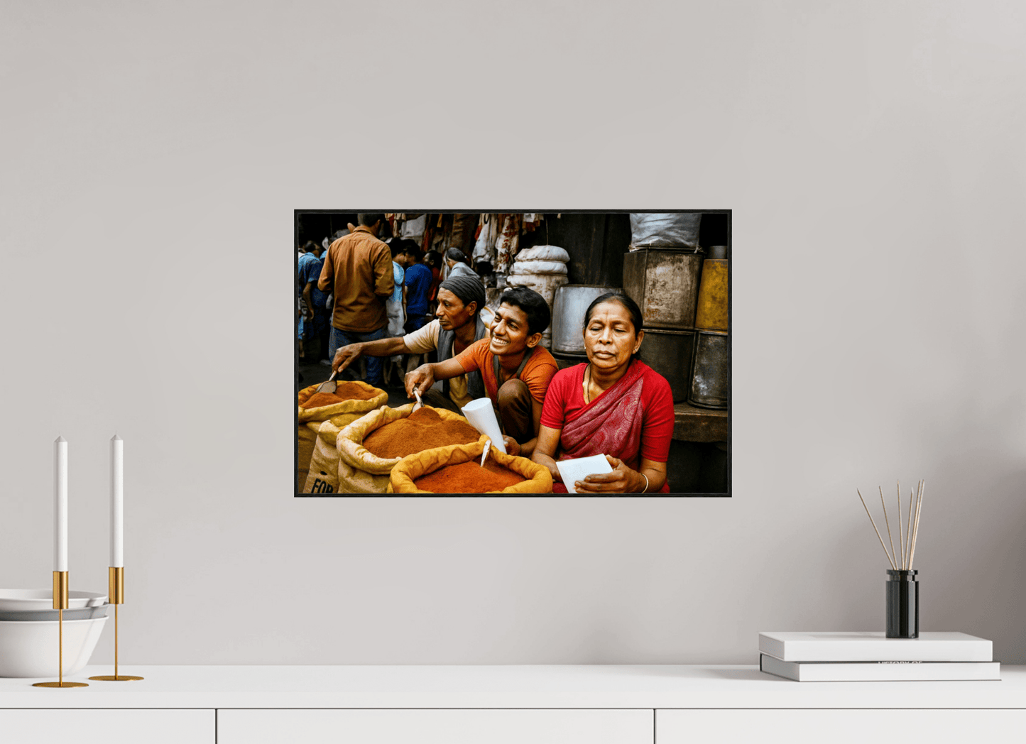 Market Scene from Himalaya - Old Spice Market Kathmandu - Nepal Vol.1 - Colors of Marrakech - Photo Art Gallery