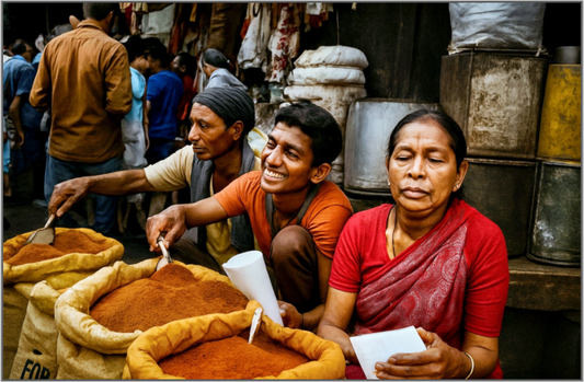 Market Scene from Himalaya - Old Spice Market Kathmandu - Nepal Vol.1 - Colors of Marrakech - Photo Art Gallery