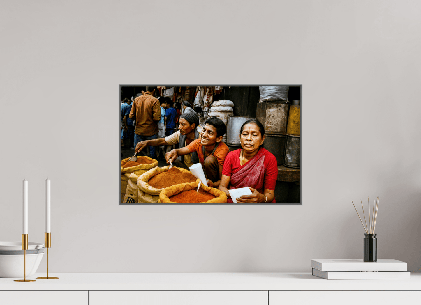 Market Scene from Himalaya - Old Spice Market Kathmandu - Nepal Vol.1 - Colors of Marrakech - Photo Art Gallery