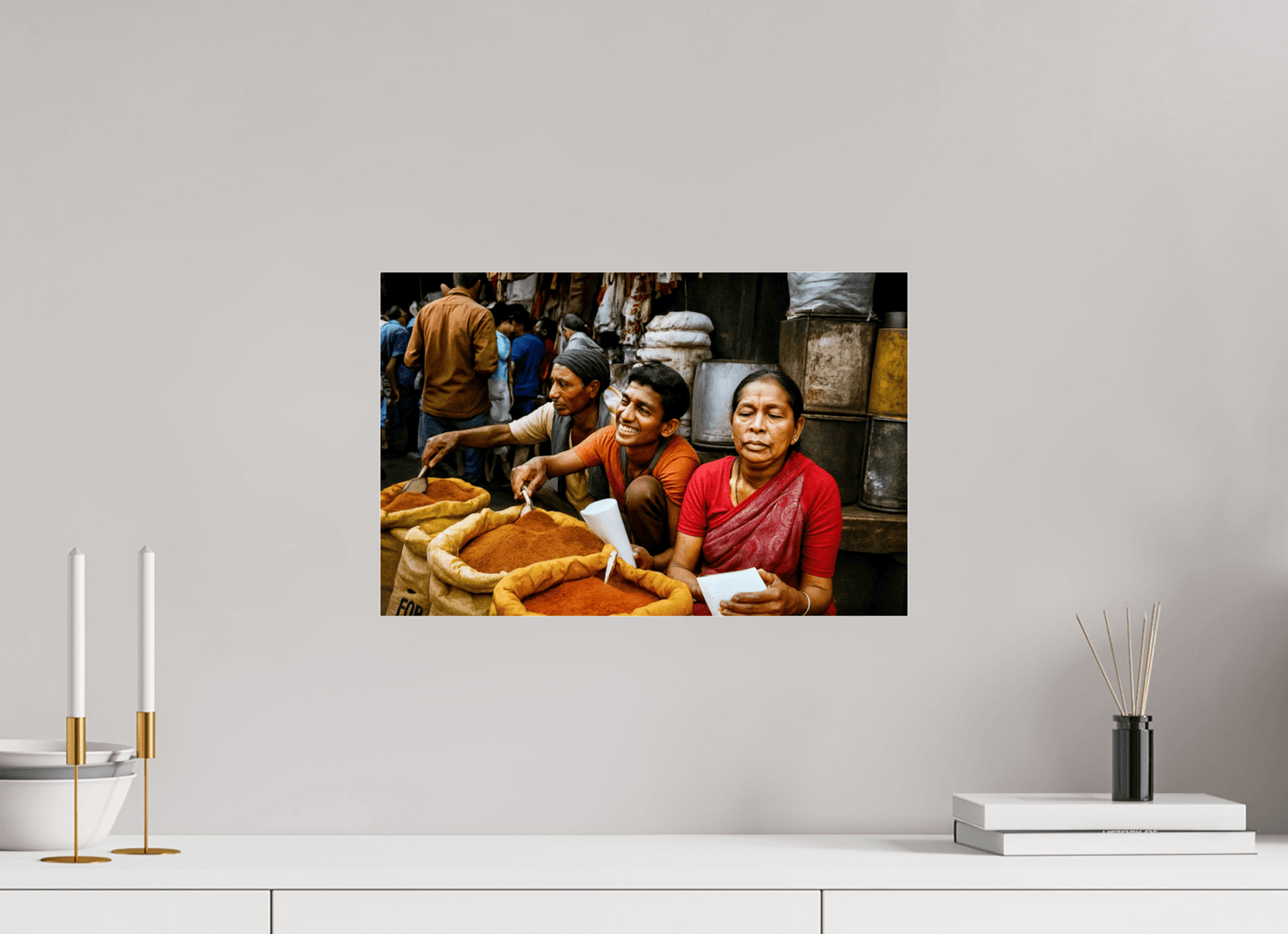 Market Scene from Himalaya - Old Spice Market Kathmandu - Nepal Vol.1 - Colors of Marrakech - Photo Art Gallery
